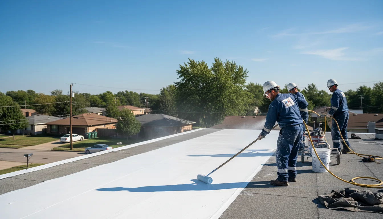 Commercial roof coating in Dexter, GA near me